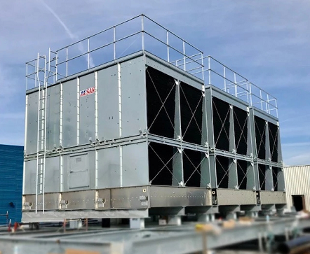 馬利橫流方型冷卻塔SC-300L電機/風機/減速器/填料大更換!